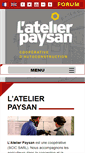 Mobile Screenshot of latelierpaysan.org